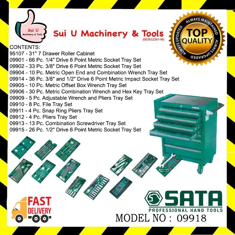 SATA 09918 246 PCS Tool Storage and Tray Set