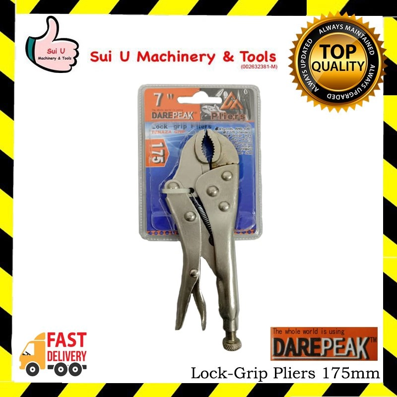 DAREPEAK Lock-grip Pliers 175mm 7"