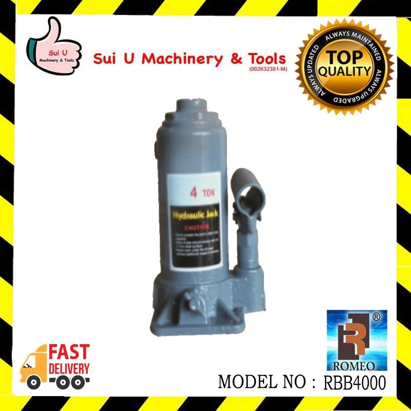 ROMEO RBB4000 4 Tons / 4Tons Hydraulic Bottle Jack