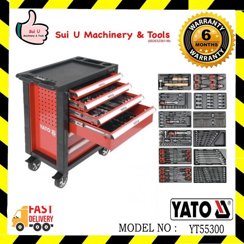 Yato YT-55300 Roller Cabinet with Tools 6-Drawers