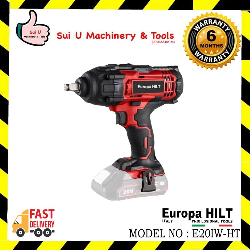Europa Hilt E20IW-HT 20V Cordless Impact Wrench M-1/2" 650Nm (SOLO - No Battery & Charger)