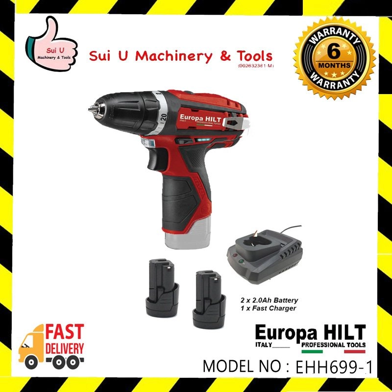 EUROPA HILT EHH699-12V Li Cordless Hammer Drill