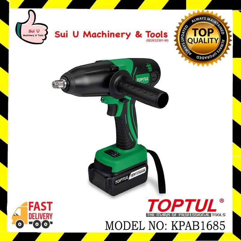 TOPTUL KPAB1685 1/2" DR. Cordless Impact Wrench