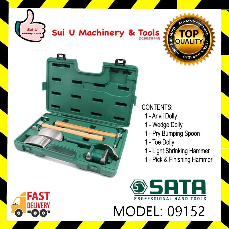 SATA 09152 6 PCS Automotive Body Repair Tool Set