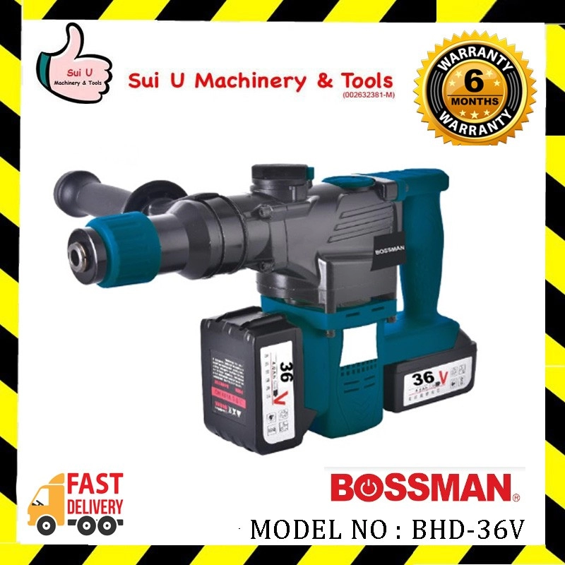 BOSSMAN BDH-36V / BDH36V 26MM Cordless Rotary Hammer 36V x 2