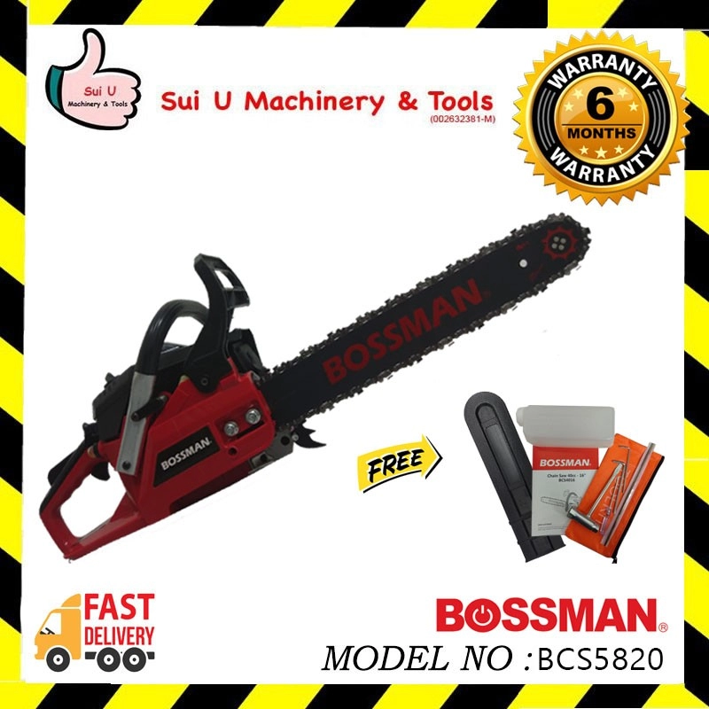 BOSSMAN BCS5820 20" 58CC 2-Stroke Petrol Chain Saw