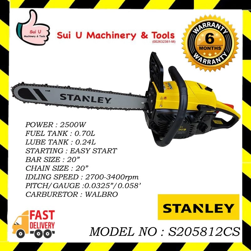 Stanley S205812CS Chain Saw 2500W 56.5CC
