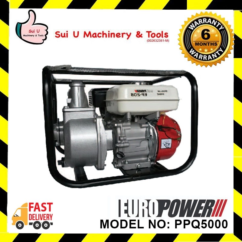 EUROPOWER PPQ5000 Gasoline Water Pump