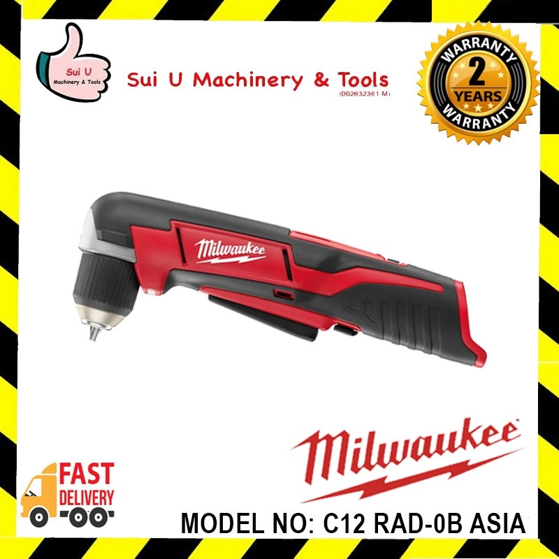 Milwaukee M12 C12 RAD-0B ASIA 10mm Right Angle Drill (BARE)