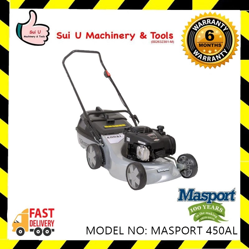 MASPORT MaxiCatch 450AL Petrol Lawn Mower C/W B&S Engine 450E Series 125cc
