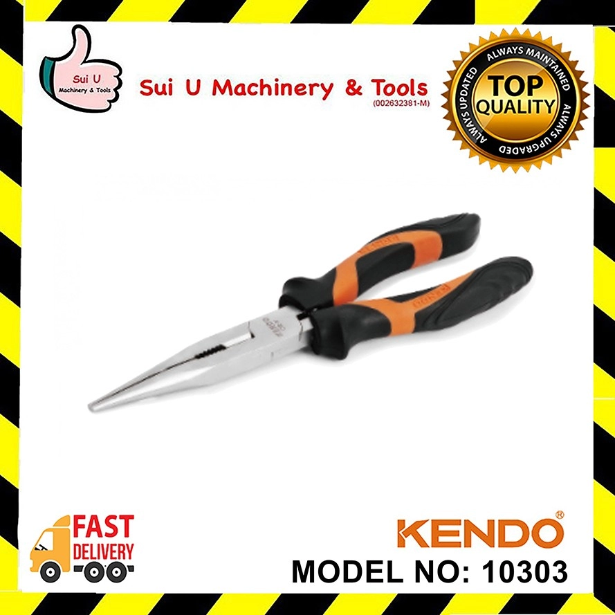 KENDO 10303 160MM / 6'' Long Nose Plier