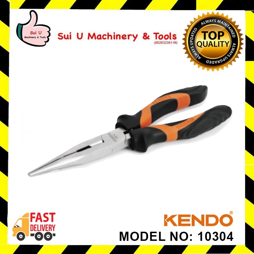 KENDO 10304 200MM / 8'' Long Nose Plier