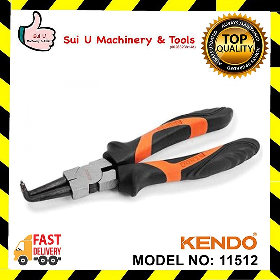 KENDO 11512 180MM / 7'' External Bent Circlip Plier