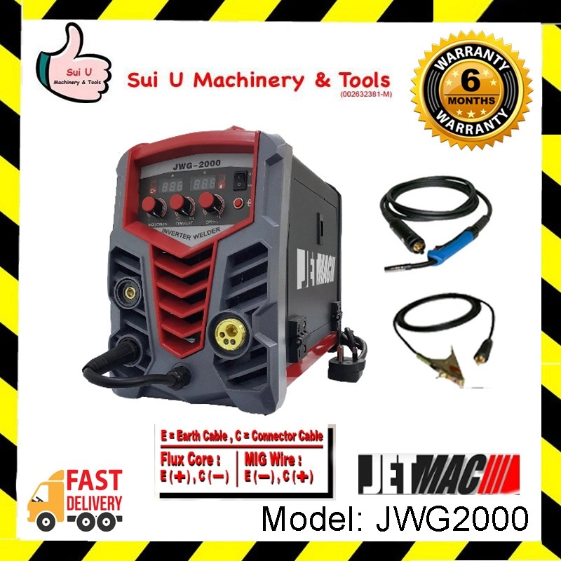 Jetmac JWG2000 MIG Inverter Welder Welding Machine