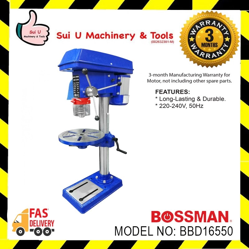 BOSSMAN BBD16550 16MM High Speed Bench Drill 550W