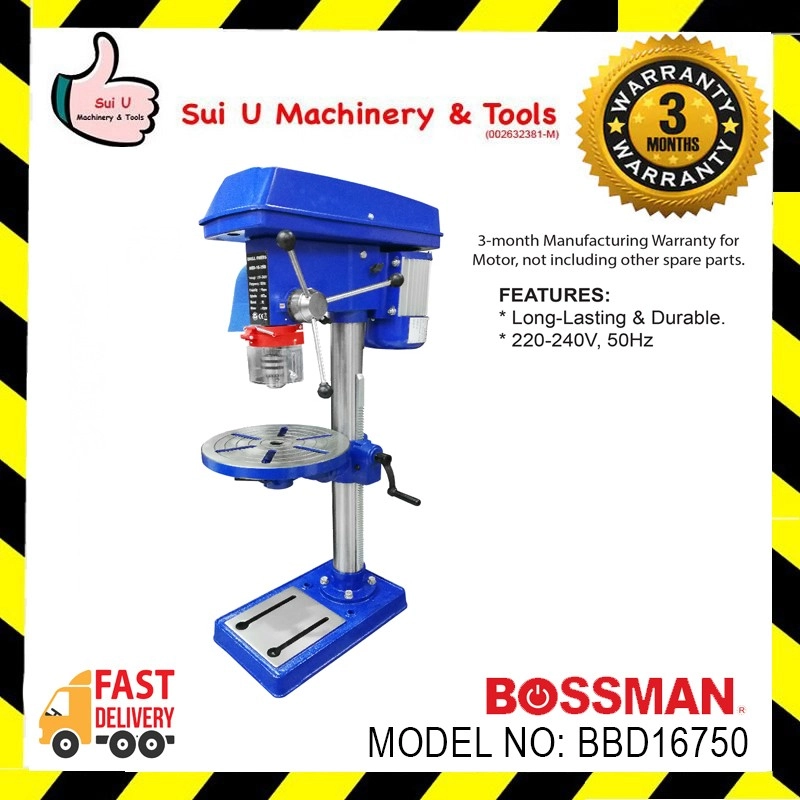 BOSSMAN BBD16750 16MM High Speed Bench Drill 750W