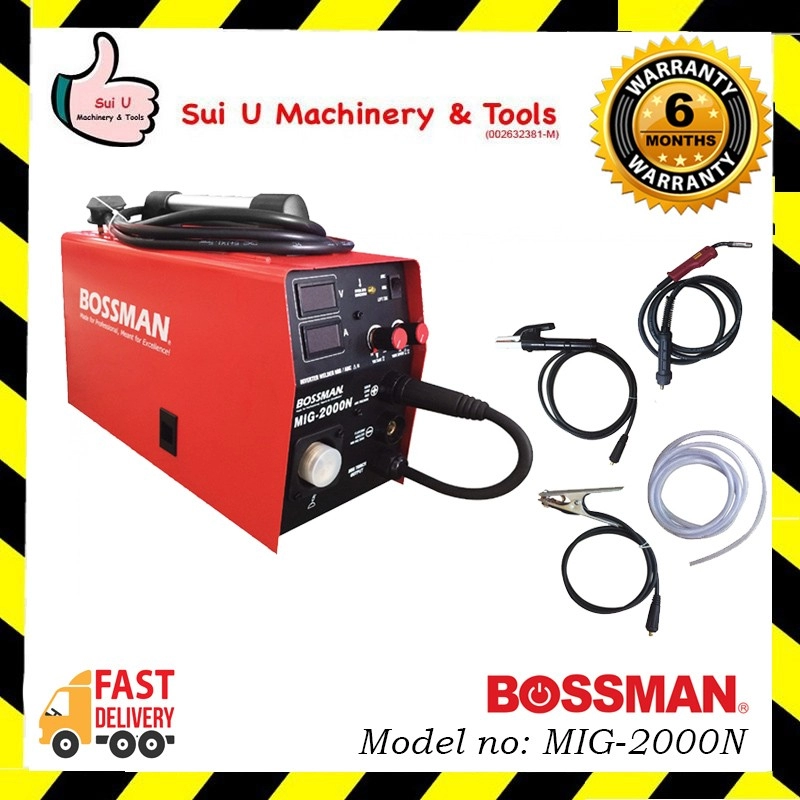 BOSSMAN MIG-2000N / MIG2000N 220V Welding Machine c/w Standard Accessories