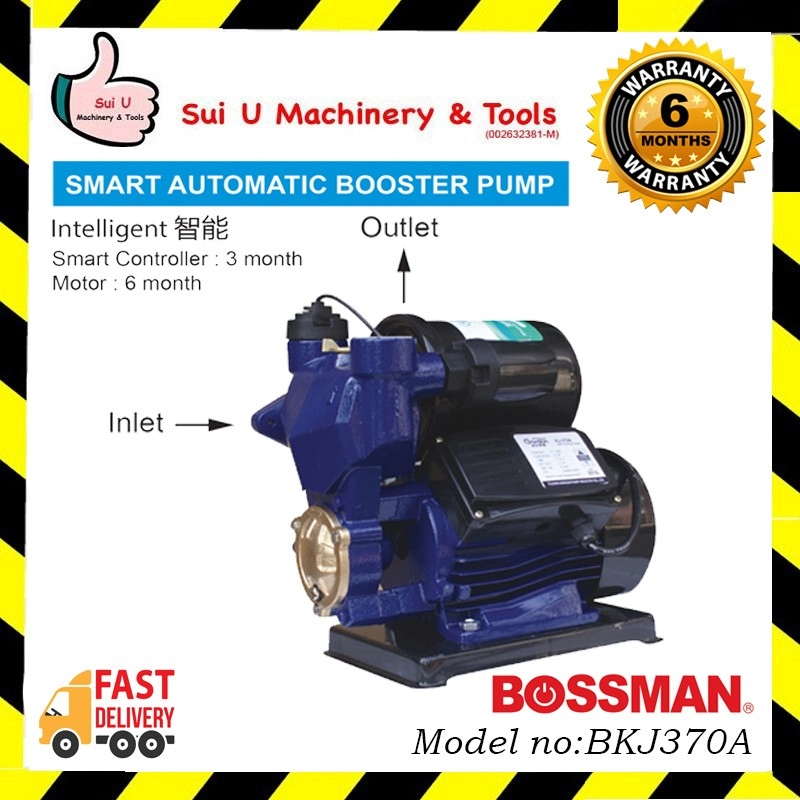 BOSSMAN BKJ370A 0.5HP Smart Automatic Booster Pump 370W