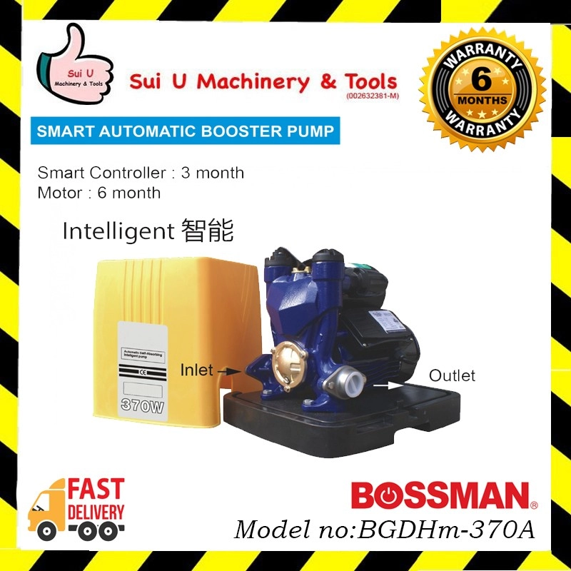 BOSSMAN BGDHm-370A / BGDH370A 0.5HP Smart Automatic Booster Pump 370W