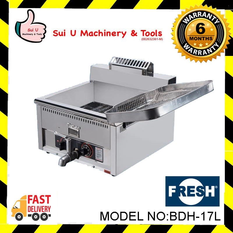 FRESH BDH-17L Gas Fryer Capacity 17L LPG Gas 2.8-3kpa