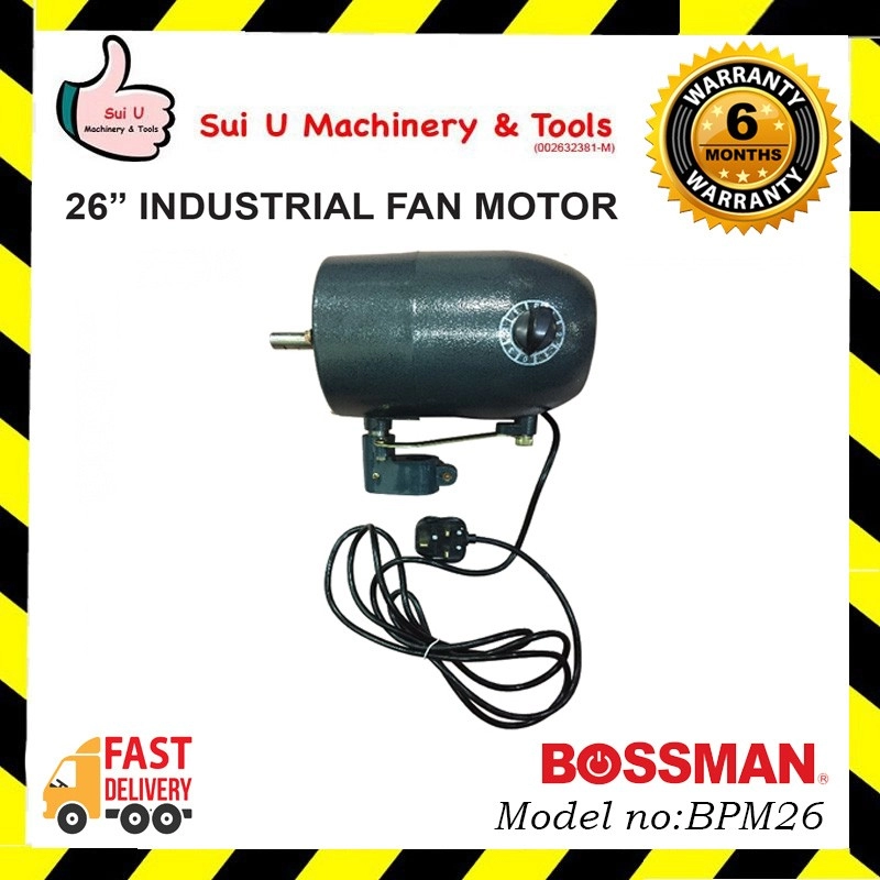 BOSSMAN BPM26 26" Industrial Fan Motor 190w