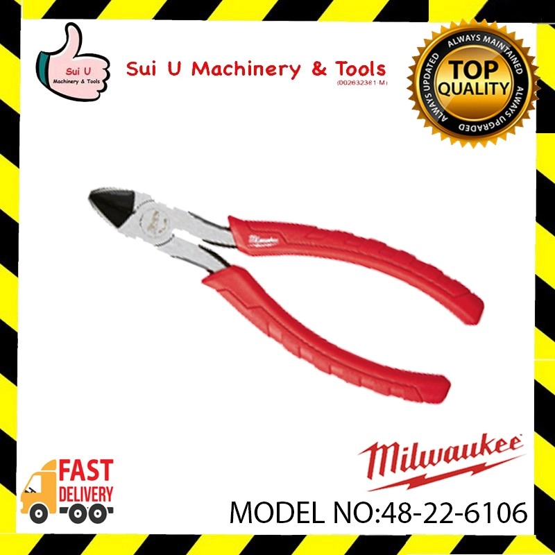 Milwaukee 48-22-6106 152mm 6" Comfort Grip Diagonal Cutting Pliers