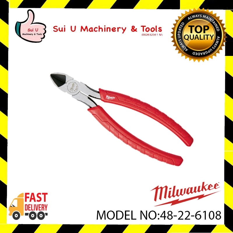 Milwaukee 48-22-6108 8" Comfort Grip Diagonal Cutting Pliers