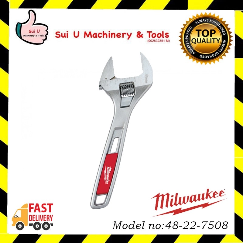 MILWAUKEE 48-22-7508 8" WIDE JAW ADJUSTABLE WRENCH