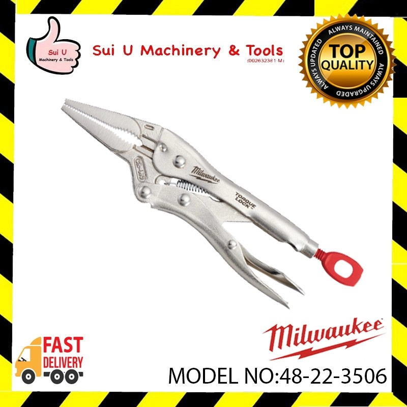 Milwaukee 48-22-3506 6" TORQUE LOCK™ Long Nose Locking Pliers