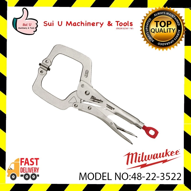 Milwaukee 48-22-3522 6" TORQUE LOCK™ Locking C-Clamp Swivel Jaw