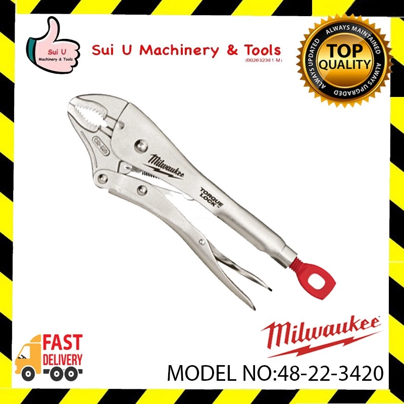 MILWAUKEE 48-22-3420 254mm 10  TORQUE LOCK™ Curved Jaw Locking Pliers