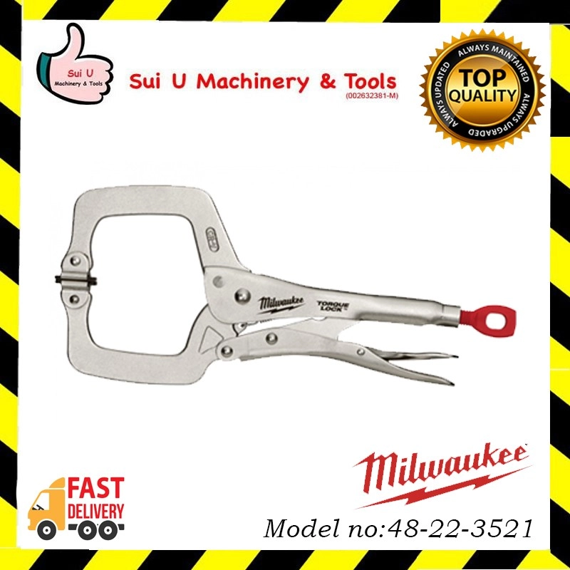 MILWAUKEE 48-22-3521 11" TORQUE LOCK™ Locking C-Clamp Swivel Jaws