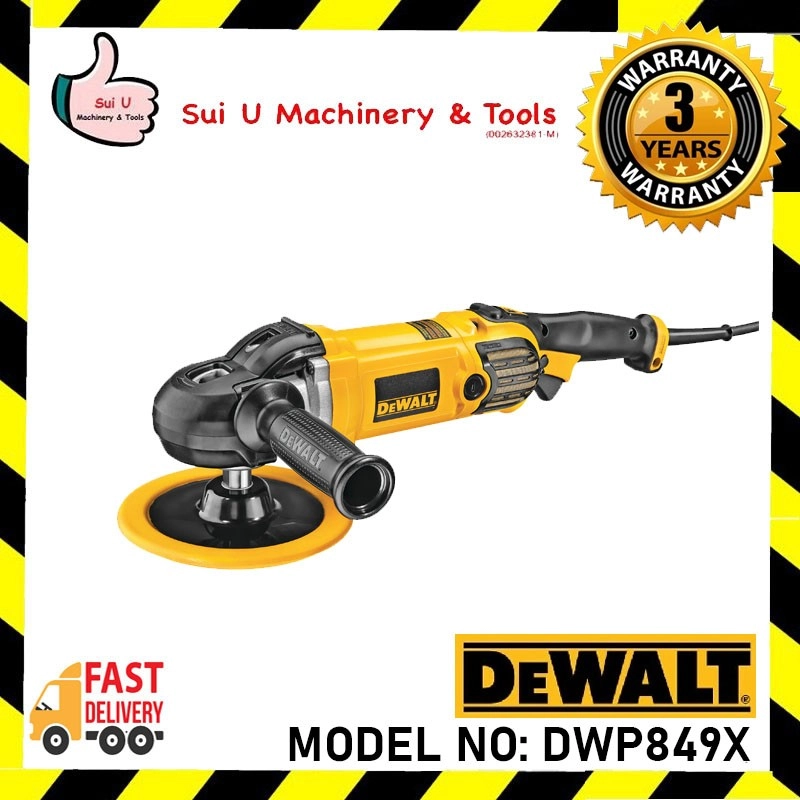 DEWALT DWP849X / DWP849X-B1 1250W 180MM Polisher with Soft Start