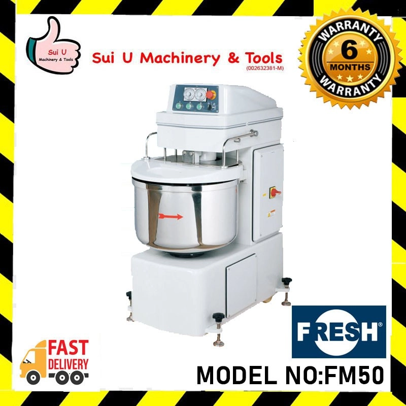 FRESH FM50 3.3kW/415V/50Hz 75L Spiral Mixer Bakery Equipment