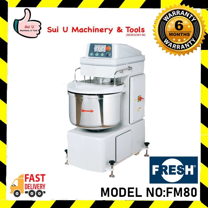 FRESH FM80 5.75kW/415V/50Hz 134L Spiral Mixer Bakery Equipment