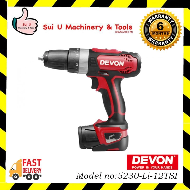 DEVON 5230-Li-12TSI Hammer Drill 12v