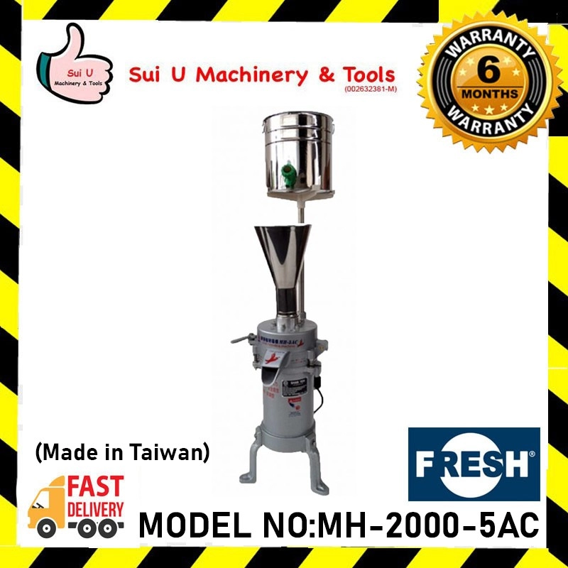 FRESH MH-2000-5AC 0.75kW/230V/50Hz 3,600rpm Chili Grinder (Made in Taiwan)