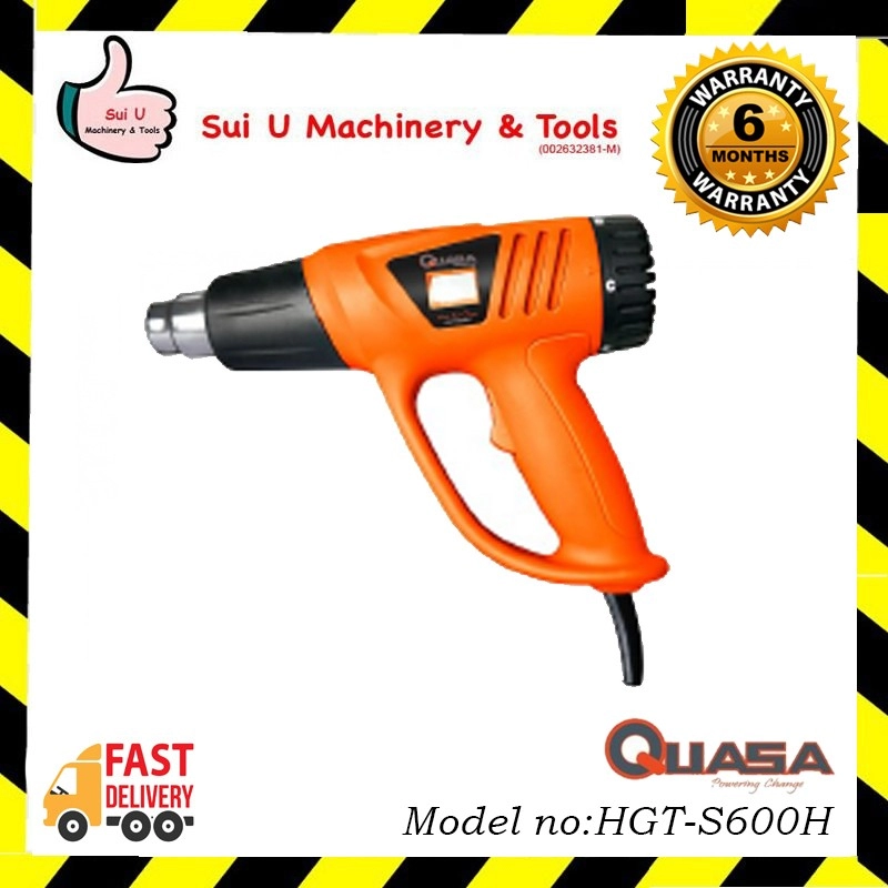 QUASA HGT-S600H 2000W 80⁰~600⁰C Hot Air Gun c/w Accessories/LED Display