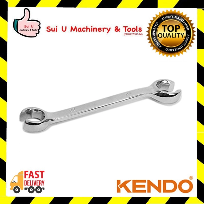 KENDO Flare Nut Spanner Wrenches 9MM~24MM Chrome Vanadium Steel
