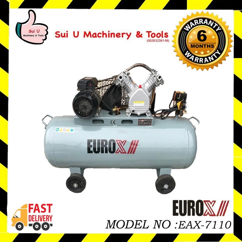 EUROX EAX-7110 / EAX7110 110L 2HP Air Compressor 8bar