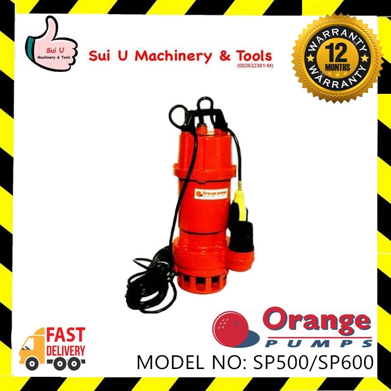 ORANGE PUMP SP500 1HP Submersible Pump 750W