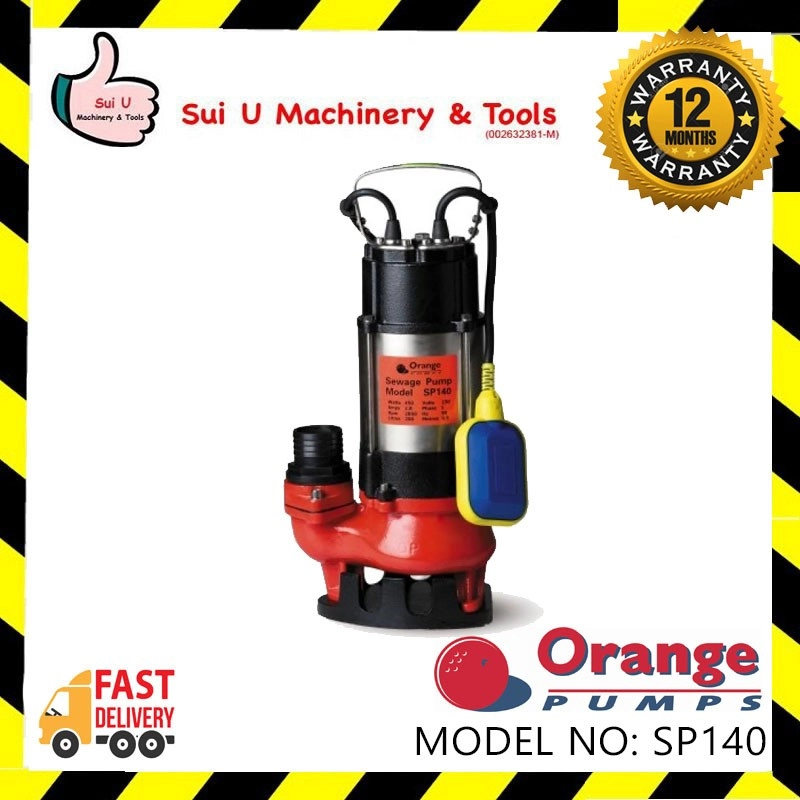 ORANGE PUMP SP140 0.6HP Submersible Pump 450W