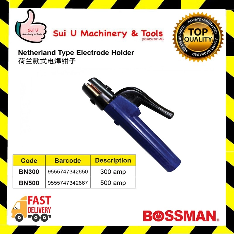 BOSSMAN BN300 / BN500 Netherland Type Electrode Holder 300AMP~500AMP