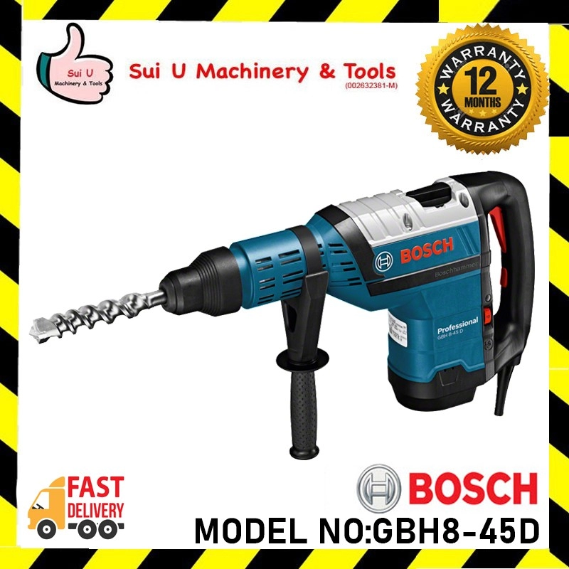 Bosch GBH8-45D / GBH 8-45 D / GBH 8-45D Professional Heavy Duty Rotary Hammer 1500W (06112651L0)