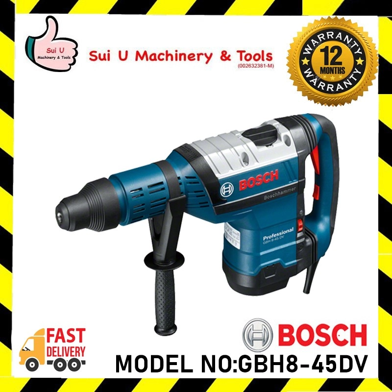 Bosch GBH8-45DV / GBH 8-45 DV / GBH 8-45DV Professional Rotary Hammer with SDS-Max 1500W 06112650L0