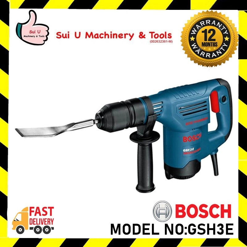 BOSCH GSH3E / GSH 3E / GSH 3 E Professional Heavy Duty Demolition Hammer with SDS plus 650W (0611320703)