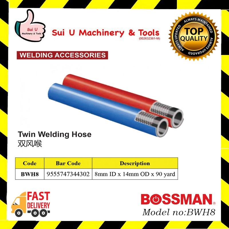 BOSSMAN BWH8 Twin Welding Hose