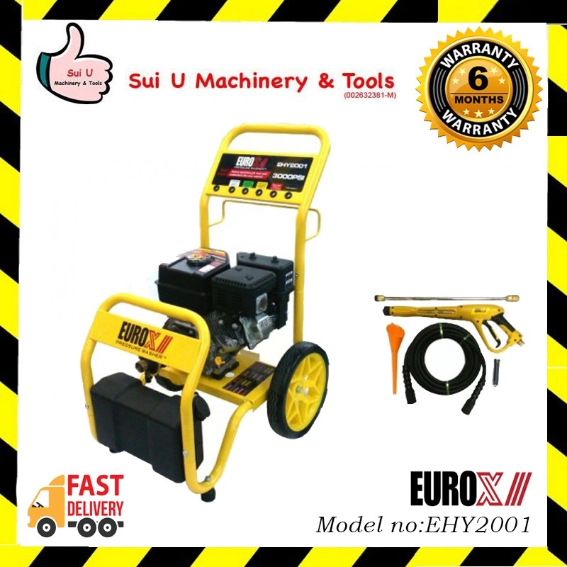 EUROX EHY2001 24L 4-stroke High Pressure Washer 196cc 3000PSI