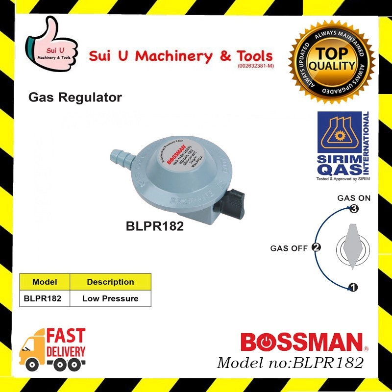 BOSSMAN BLPR182 High Pressure Gas Regulator
