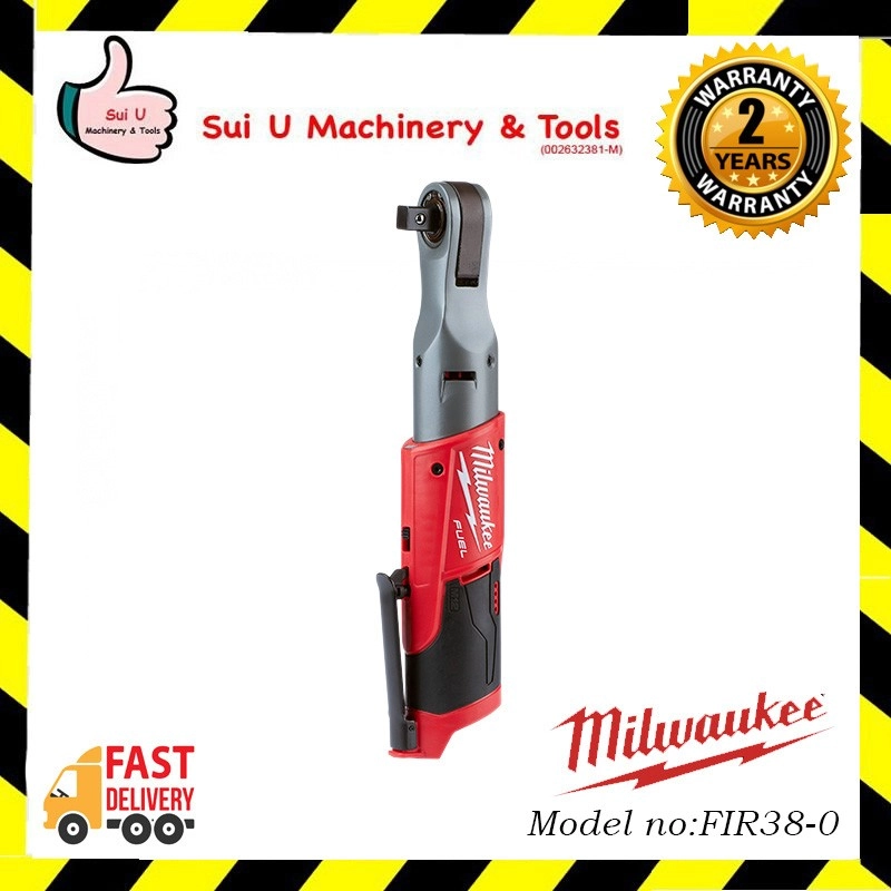 MILWAUKEE M12 FIR38-0 3/8" M12 FUEL™ Compact Impact Ratchet  (SOLO - No Batt & Char)